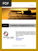 Download A Brief History of English Literature Notes by The CSS Point SN168856086 doc pdf