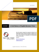 Download A Brief History of English Literature Notes by The CSS Point SN168856086 doc pdf
