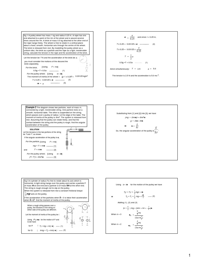 Rotational Dynamics Lesson 2 | PDF | Rotation Around A Fixed Axis ...