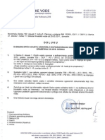 Odluka o izmjeni općih uvjeta Ugovora o sufinanciranju građenja vodnih građevina za 2012.