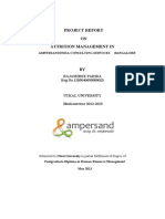 Project Report ON Attrition Management In: Rajashree Parida Reg No.1203040690900023