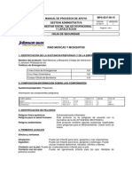 MSDS Raid Moscas y Zancudos