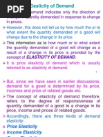 Elasticity of Demand