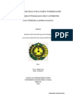 Kandidiasis Oral Pada Pasien Tuberkulosis Paru Akibat Pemakaian Obat Antibiotik