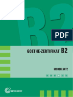 B2 Modellsatz Deutsch Goethe