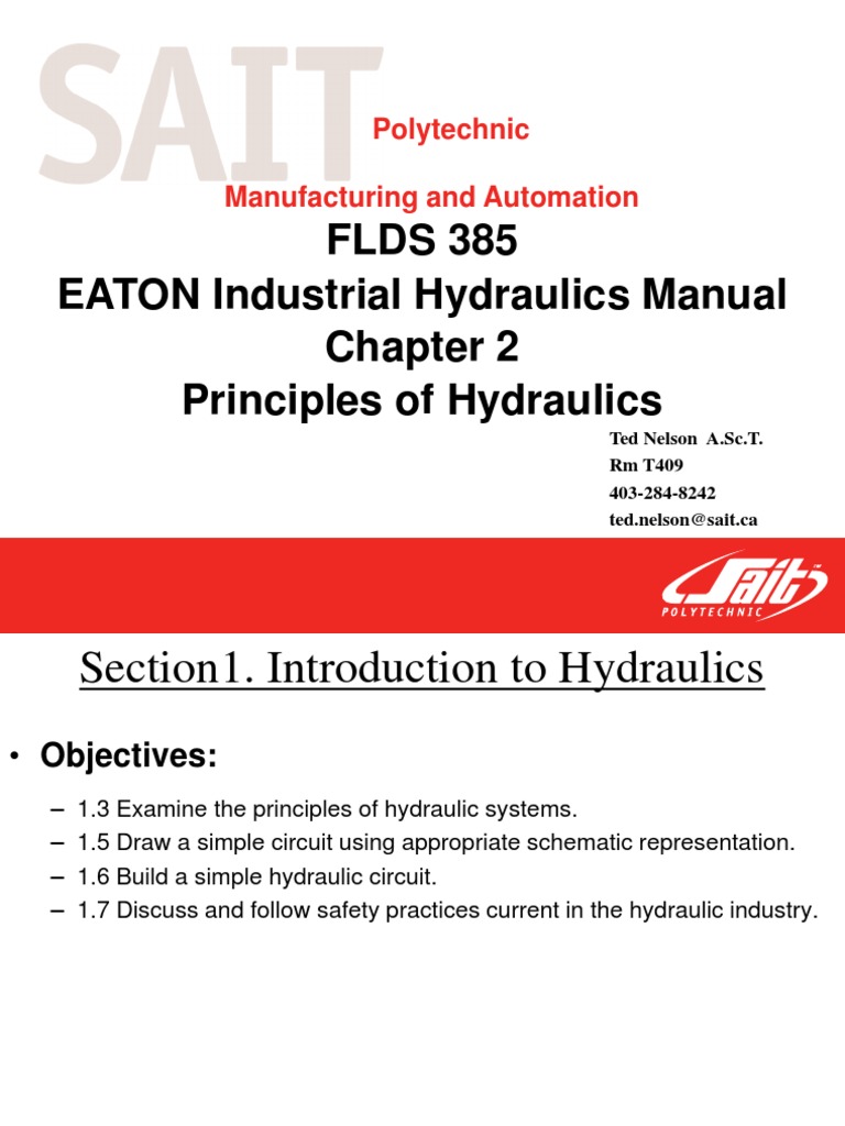 Eaton Industrial Hydraulics Manual Overview | PDF | Pressure ...