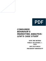 Download Consumer Behavior - Levis Case Study by Suvi Tan Antara SN168916038 doc pdf