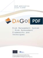 Risk Management System-Risk Assessment Frameworks and Techniques