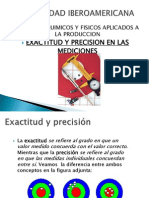 Exactitud y Precison en Las Mediciones