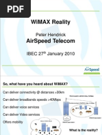 Wimax Reality: Peter Hendrick