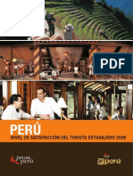 Nivel de Satisfaccion Del Turista 2008 - Promperu