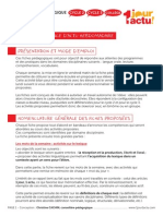 Presentation Et Mode D Emploi de La Seance D Actu