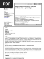 ABNT NBR 10520 Citações em documentos