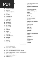 Artist Lists Small | PDF | Art | Mystery, Thriller & Crime Fiction