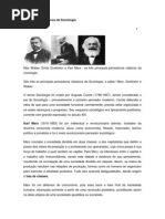 Pensadores clássicos da Sociologia