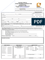 Monroe Township OPRA Request Form