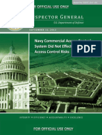 Defense Department IG report on Navy access for contractors