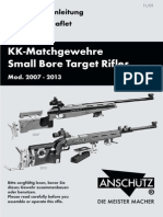 KK-Matchgewehre Small Bore Target Rifles: Bedienungsanleitung Instruction Leaflet