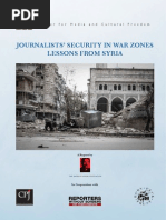 Download Journalists Security in Conflict Zones - Lessons From Syria by Nate Anton SN168967585 doc pdf