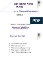 Pengantar Teknik Kimia (CHS) : "Introduction To Chemical Engineering"