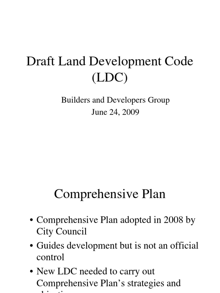 Presentation To Builders Group 6-24-09 | PDF | Urban Planning | Land ...