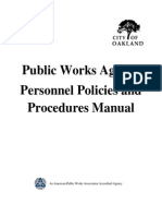 PWA Personnel Policies and Procedures Manual