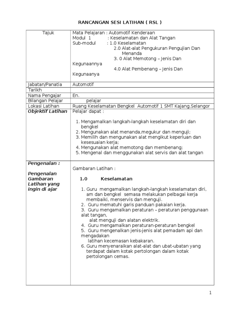 RSL Modul 1 Ak | PDF