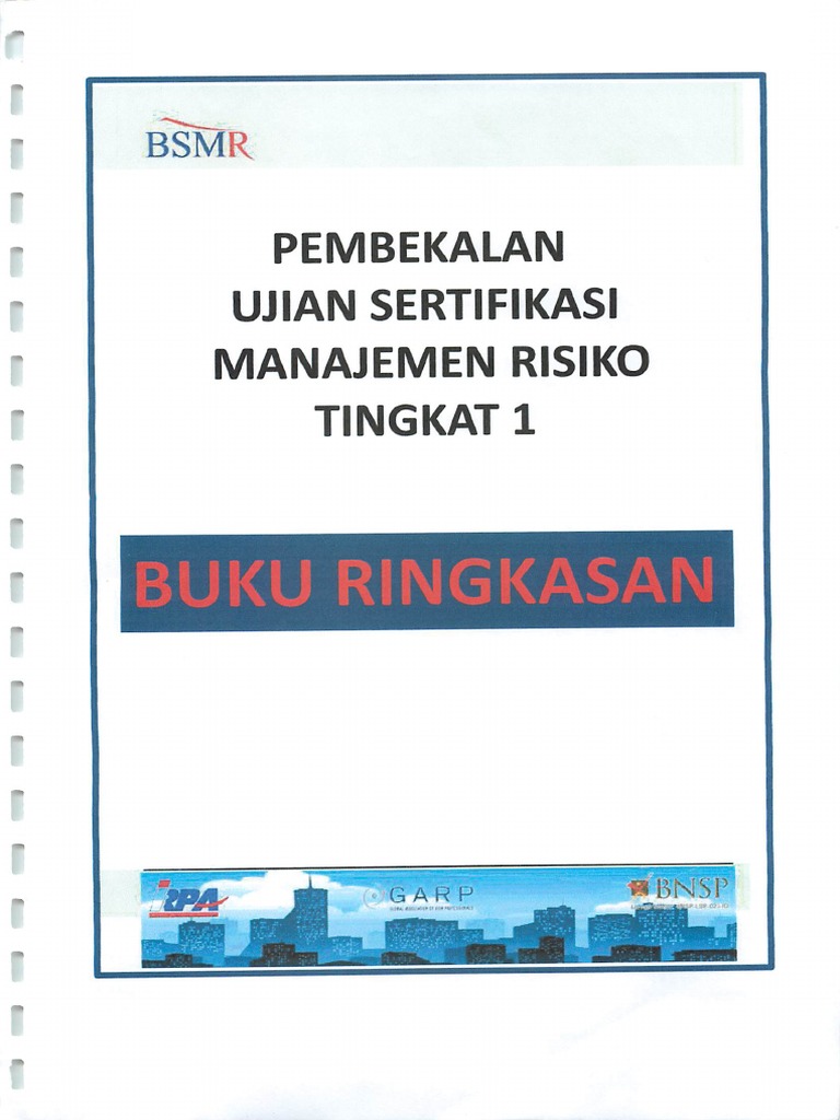 Pembekalan Ujian Manajemen Risiko Level 1 Ringkasan