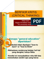 Critical Thinking PSPDG