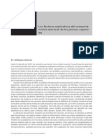 LOS FACTORES EXPLICATIVOS DEL COMPORTAMIENTO ELECTORAL DE LOS JÓVENES ESPAÑOLES