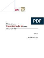 Silabo Ingenieria Materiales 2013-1