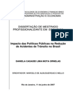 Daniela C.L.M. Ornelas - Impacto Das Políticas Públicas Na Redução de Acidentes de Trânsito No Brasil