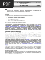 Welder Continuity Log Template | PDF