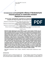 Rhizoma Extracts On Methicillin-Resistant Staphylococcus Aureus