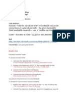 UOPX Calculating Bandwidth Solution