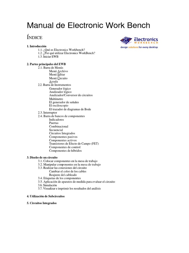 Electronics Workbench | PDF | Decibel | Ingenieria Eléctrica