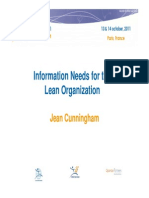 Information Needs For The Lean Organization: Jean Cunningham