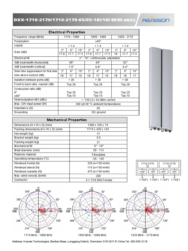 Iページ Type Antenna DXX-1710-21701710-2170-6565-18i18i-MM | PDF