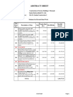 Factory Building Estimate Sheet