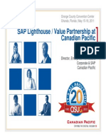 2410 SAP Lighthouse Value Engineering Partnership at Canadian Pacific