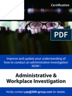 Administrative & Workplace Investigation