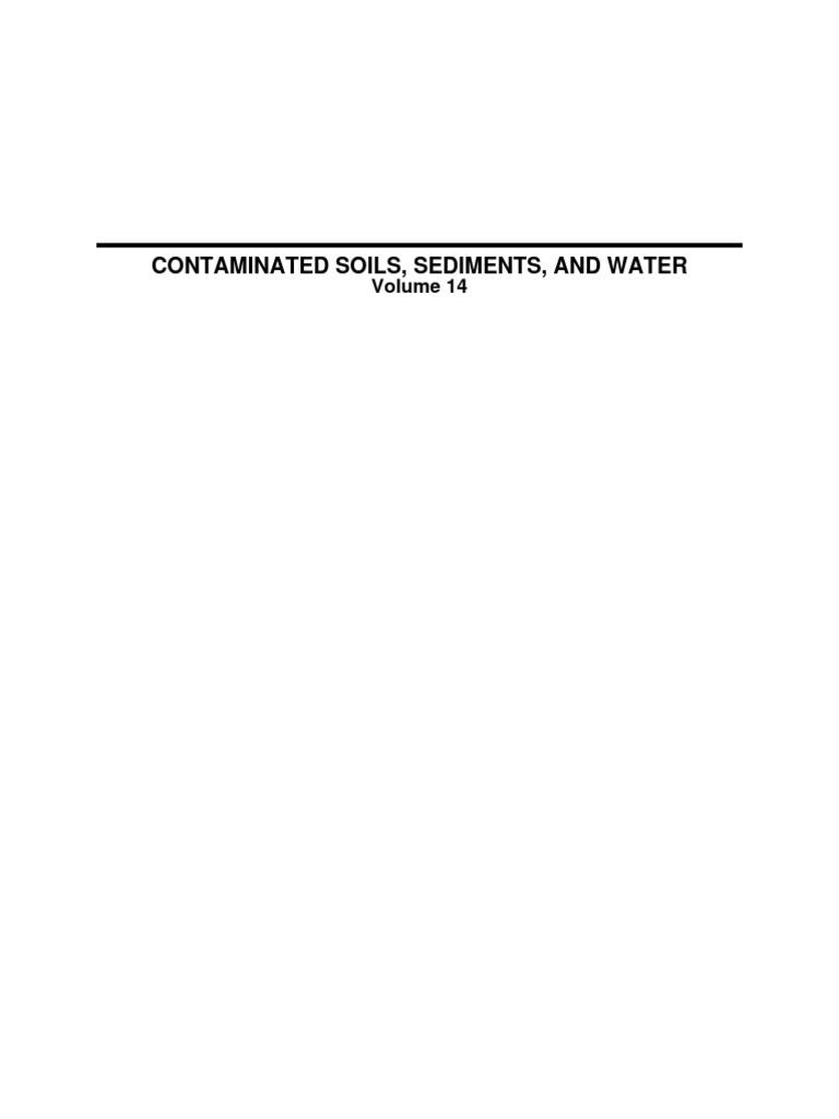 Contaminated Soils Vol14 Environmental Remediation Volatile