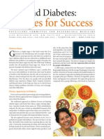 Recipes For Success: Diet and Diabetes