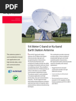 9.4 Meter C-Band or Ku-Band Earth Station Antenna