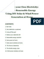 Home Electricity Generation - Generate Electricity From Solar Energy & Wind Power, DIY Generators PDF