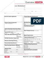 Filter Applications Worksheet: Innovative Fluid Power