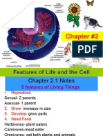 Features of Life and The Cell: Chapter #2