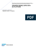 MOB262-Building Synchronized Mobile Apps With Sybase Unwired Platform - Exercises & Solutions