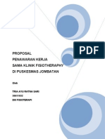 Contoh Proposal Klinik Fisioterapi Di Puskesmas Jombatan - Jombang