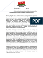 Estabelece os principios do financiamento da produção cinematográfica nacional e da Cinemateca Portuguesa - Museu do Cinema